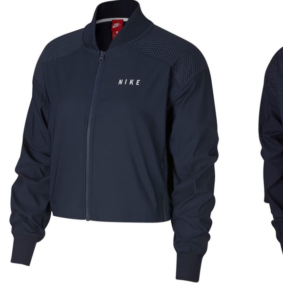 blue nike bomber jacket